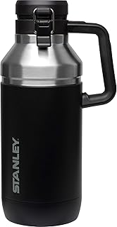 Stanley's Joe Growler Beer Growlers 64 Oz isolated under stainless steel with interior.. DIAYTAR NIGERIA combines affordability with convenience, delivering your purchases within 5-8 days.