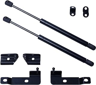 A pair of gas shock absorber bars for front hood compatible with Nissan Navara Frontier D40 Pathfinder Xterra 2004-2018.. Unlock endless possibilities with DIAYTAR NIGERIA's affordable marketplace and reliable delivery service.
