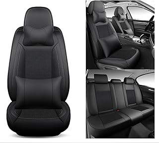 LIMOS SUMMER SUMMER SUMMER SUMMER PU leather, full set of breathing car seat covers, is suitable for all 5 -seater cars with cushions (black).. Shop millions of products across categories on DIAYTAR Nigeria — delivered right to your door.