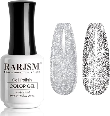 Nail polish reflective gel with rarebody sequins, shiny silver nail polish, UV nail polished glitter, requires 15 ml for home and living room manicure.. DIAYTAR NIGERIA promises affordability and variety with every purchase, delivered in 5-8 days.