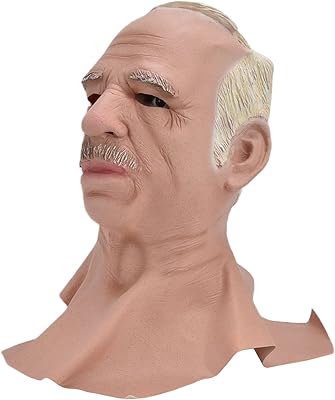 Mask of frightening old man old man mask in latex for festivals, haunted houses and theater is suitable for masked carnival holidays 40.9 x 24.8 x 19.9 cm.. Order now, relax later — DIAYTAR Nigeria ships in 5 to 8 days.