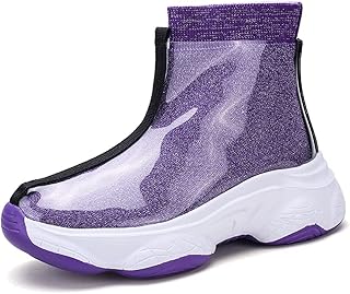 YOFAB Waterproof boots for women, transparent rainy boots for women, non -slip socks, rainy boots for women, comfortable platform rubber shoes (color: hortel, size: 37).. DIAYTAR NIGERIA brings the marketplace to your screen with affordable products delivered in 5-8 days.