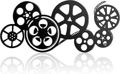 Metal film wall coil vintage abstract art for movie room decor, beautiful contemporary wall decoration roll for home office studio decor (black, classic style).. Experience shopping satisfaction with DIAYTAR NIGERIA's vast selection and budget-friendly delivery options.