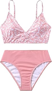 Two -piece shein swimsuit for women with extensible floral pattern and v -collar.. Transform how you shop with DIAYTAR NIGERIA's vast selection and budget-friendly delivery options.