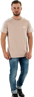 Essentials T-shirt in simple 3-bands for men.. DIAYTAR NIGERIA brings quality products to every corner of Nigeria at prices everyone can afford.