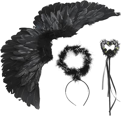 Set of 3 pieces in the shape of an angel wing of the light, comfortable and durable synthetic devil.. DIAYTAR NIGERIA: Revolutionizing accessibility to quality products at budget-friendly prices across Nigeria.