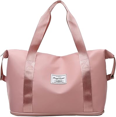 Foldable travel bag for weekends with dry and humid separation, light sports bag for women and men, pink, large.. DIAYTAR NIGERIA puts thousands of products at your fingertips with affordable prices and delivery within a week.