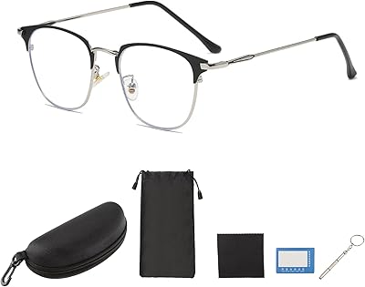 Morelian glasses blocking blue light, photochromic glasses for computer-classic play glasses, half-mounting, UV filter, anti-fatigue lens with tightening cord, storage box, test bag, screwdriver, screwdriver.. Whether it’s gadgets or groceries, DIAYTAR Nigeria delivers in less than 8 days.