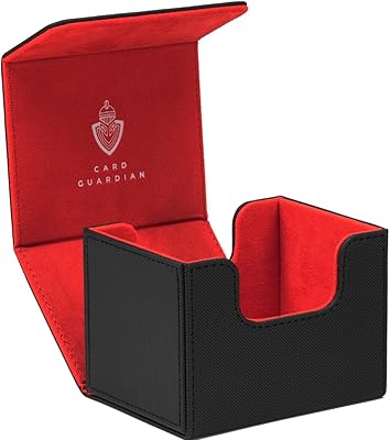 Card Guardian - Premium game box (black) for more than 100 cards, collecting card games compatible with Magic the Gathering (MTG), order deck, Yugioh box, Pokemon TCG, storage boxes for sports cards.. Shop with confidence at DIAYTAR NIGERIA, enjoying competitive prices and delivery within 8 days.