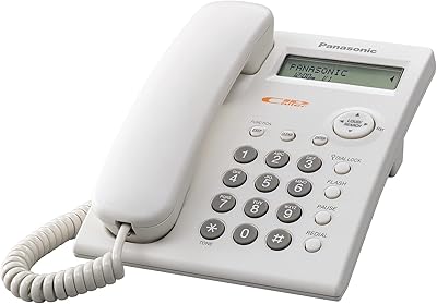 Panasonic wired phone with caller identification, KX-TSC11FX1W (white).. Your digital shopping companion, DIAYTAR NIGERIA offers unmatched value with nationwide shipping.