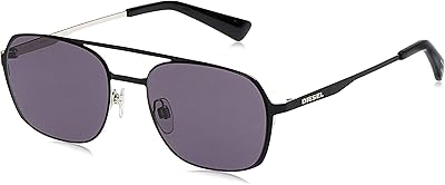 Men's sunglasses DL027405A54 - Black/dark gray metallic, black/dark gray metallic, 54.. Experience shopping without compromise at DIAYTAR NIGERIA, with vast selection and quick delivery.