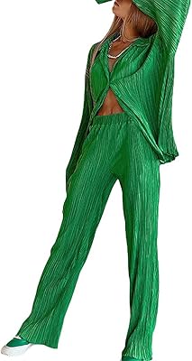 Abiovert set of relaxed women's clothing for women with long folded sleeves, buttoned and wide pants.. From household needs to gadgets, DIAYTAR Nigeria has it all.