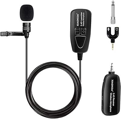 Microphone CHAOQU wireless tie, wireless clutch microphone with 2.4g pliers for computer, smartphone, camera, conference, speaker, teaching, tourist guide, performance on stage.. DIAYTAR NIGERIA: Your trusted partner for affordable online shopping with reliable delivery timeframes.