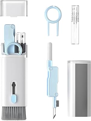 Electronic cleaning kit 7 in 1 - Keyboard cleaner, keyboard cleaning kit, laptop cleanser with brush, electronic cleaner for pro/computer/phone/computer/screen/screen using a blue flannel cloth.. Don’t wait weeks — DIAYTAR Nigeria delivers your order in just a few days.