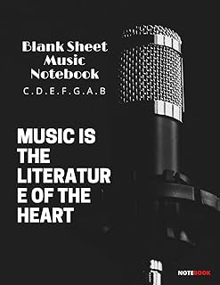 Virgin partition notebook: handwritten music paper / virgin scores in white marble / notebook for musicians / personal paper / music is the literature of the heart: size 8.5 x 11 inch • pages; 120.. With DIAYTAR Nigeria, everything is within reach — and within budget.