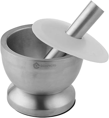 Epicose pound cut in 18/8 stainless steel with cover to grind the garnishes, ergonomic design with non -slip base and ergonomic handle - silver.. Experience shopping without compromise at DIAYTAR NIGERIA, with vast selection and quick delivery.