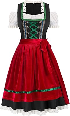 German dirndl dress 3 -room Oktoberfest for women, maid costume.. Shop for less and receive more with DIAYTAR NIGERIA's expansive e-commerce platform and nationwide delivery.