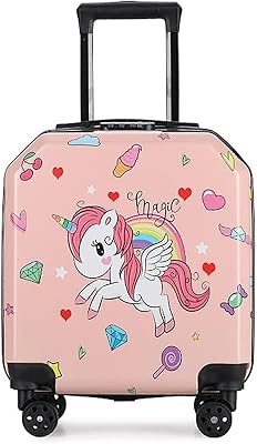 A children's travel bag, a light trolley 3D 3D bag, a travel bag with a cartoon animal motif for boys and girls, a travel gift, a suitcase on wheels, a unicorn.. DIAYTAR NIGERIA revolutionizes online shopping with competitive prices and reliable 5-8 day delivery.