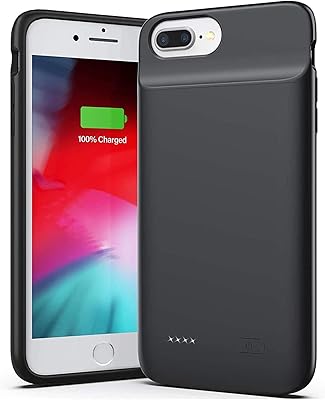 HRX battery shell for iPhone 8 Plus/7 Plus/6-Plus/6s Plus (4000 mAh, 5.5 inches, black).. DIAYTAR NIGERIA connects you with what you need at prices you'll love, delivered within 8 days.