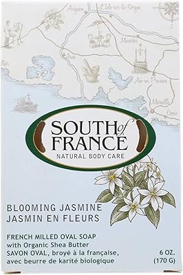 Soap with organic shea in oval shape from the south of France, French floral jasmine ground with organic shea butter, 177 ml (170 g) - 2 pieces.. Your everyday shopping destination, DIAYTAR NIGERIA offers quality and value delivered within days.