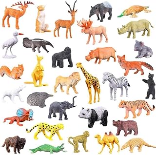 Ewanto 54 mini pieces of jungle animal figurines, set of toys in vinyl and plastic, party gifts for children's boys.. Shop the future with DIAYTAR NIGERIA - thousands of products, unbeatable prices, delivery within a week.