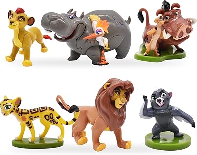 Set of Lion King King Cake Decorations, 6 pieces, Decorations of birthday cakes, Cupcake figures for boys and girls.. Shop without boundaries at DIAYTAR NIGERIA, offering extensive variety at prices you'll appreciate.