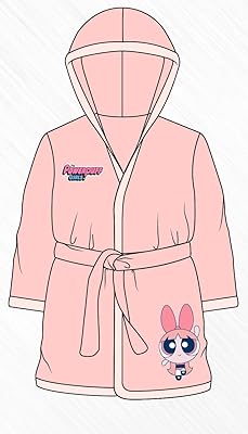 Children's hooded bathrobe (11-12 years old) - CN Power Puff Girls - Superior Quality Cotton.. DIAYTAR NIGERIA makes online shopping accessible with our budget-friendly prices and reliable shipping.
