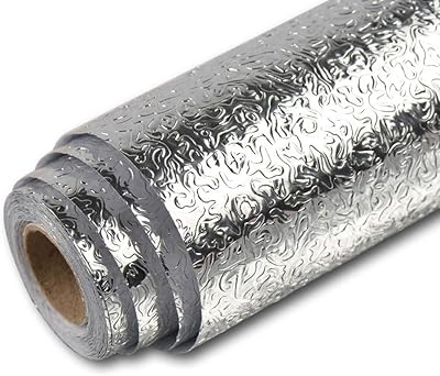 Aluminum HAPPY HOME WALL, 60 x 500 cm, PVC self -adhesive wallpaper, waterproof and oil resistant, removable stickers for kitchen or furniture - silver.. Discover why DIAYTAR NIGERIA is the smart shopper's choice for affordable products delivered nationwide.