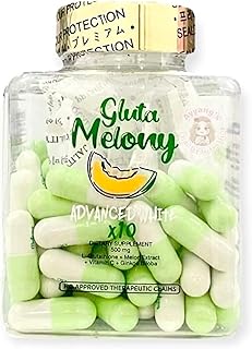 Gluta Melony Advance White X10 - 60 capsules.. Your shopping dreams realized through DIAYTAR NIGERIA's affordable platform with reliable delivery times.