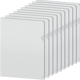 A4 type L transparent plastic files for document storage, school and office supplies (12).. DIAYTAR NIGERIA: Your partner in affordable online retail with reliable delivery across the nation.