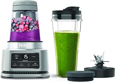 Foody Nutripower Blender Ninja [CB100UK] 2-in-1 mixer, Self-intelligence technology, Intelligent engine, 700 ml cup and BOL 400 ml, 1100 W, Silver.. Discover thousands of products on DIAYTAR Nigeria with delivery between 5 to 8 days across the country.