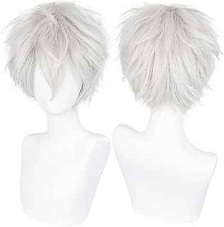 Cosplay wig in silver and white Anogol ribbed and white tokyo ghoul goro kaneki ken.. Experience the future of online shopping with DIAYTAR NIGERIA's extensive product range and competitive pricing.