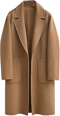 Wool coat with a scalloped backhand for women omoone, mid-length, polka dot button, thick and hot coat.. Navigate countless options with DIAYTAR NIGERIA's comprehensive marketplace and budget-friendly shipping.