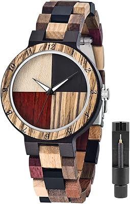 Watches for men handmade in colored bamboo wooden shot analog quartz for men, BS-Men01-Wood.. Your ultimate shopping destination, DIAYTAR NIGERIA combines extensive selection with affordable shipping.