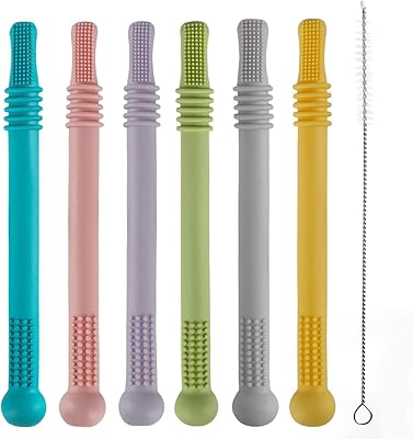SINCHER HOLING DESTIMENT TUBE, Package of 7 chewing straw toys for infants and toddlers, silicone tubes, baby dentition toys from 3 to 12 months, without BPA/freezable/Vaisselle and in the refrigerator.. Nigeria's most loved e-commerce platform delivers affordable shopping solutions to your doorstep.