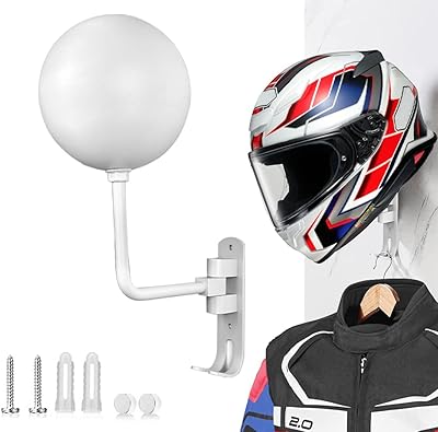 Motorcycle helmet support, rotating metal wall support at 180 degrees for bicycle helmet with 2 hooks, helmet hanger for motorcycle, hat, baseball, rugby helmet.. Shop confidently with Nigeria's most trusted e-commerce platform, offering swift and affordable delivery.
