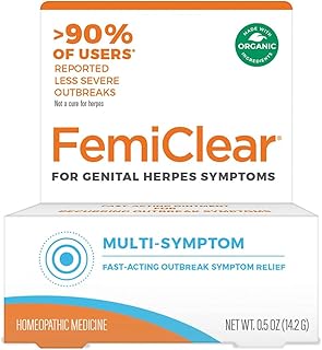 FEMICLEAR genital herpes, multi -symptoms - Effective relief of privacy - Formulated with fully natural and organic ingredients - 0.5 oz tube.. Say goodbye to long wait times — DIAYTAR Nigeria ships in just 5–8 days!