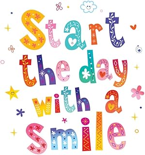 5 Ice "Start the day with a motivation smile" Waterproof displays without a frame (paper, 12 x 18 inches, multicolored).. Affordable choices, delivered fast — that's the DIAYTAR Nigeria promise.
