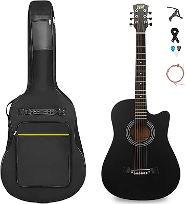 38 -inch SHINEDOWN ACOUSTIC GUITATE 38 inch full -scale beginner kit with bag/capoDastre/Additional string packet/Free microphones/strap (black).. Shop the smart way with DIAYTAR NIGERIA's extensive selection and budget-friendly nationwide delivery.