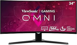 Viewsonic VX3418-2KPC OMNI Ultra Large curved game monitor 34 inch 1440p 1 ms 144 Hz with adaptive synchronization, eye care, HDMI and DisplayPort.. From phone accessories to home decor — DIAYTAR Nigeria ships it fast.
