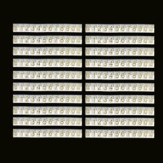 Molytek 20 Set of adjustable price display cubes, jewelry price display, dollar number and letter holder for detail stores (clear gold, L).. DIAYTAR NIGERIA brings the joy of affordable shopping to your fingertips with delivery in less than 8 days.