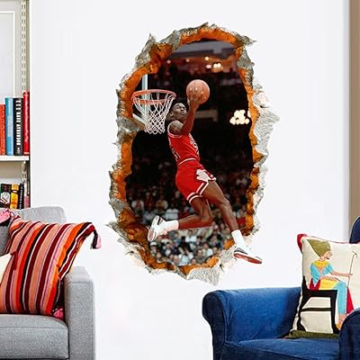 Design Tyu Basketball Sticker for children, wall stickers Design basketball for bedroom, living room and home decoration, 40x60 cm size.. DIAYTAR NIGERIA: Where shopping dreams come true with budget-friendly prices and nationwide shipping.