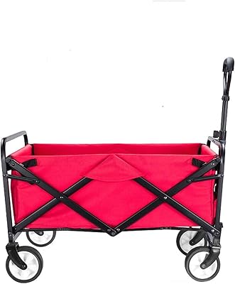 Foldable four -wheeled garden cart for outdoor camping, beach, park, shopping, festival, pets.. DIAYTAR NIGERIA: Where shopping meets satisfaction with affordable prices and prompt delivery services.