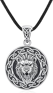 Lion necklace Celtic Lion Collar Silver Sterling 925 Lion head hang.. Shop smarter with DIAYTAR NIGERIA's vast product range and budget-friendly delivery within the week.