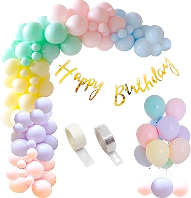 Set of Pastel Multicolor Balloons Propcycle for party decorations, Balloon Happy Birthday of 12 inches for children's birthdays, Buried Life of Young Girl (Package of 53).. Experience the future of online shopping with DIAYTAR NIGERIA's extensive product range and competitive pricing.