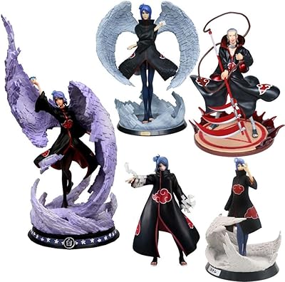 Naruto Hayate girls Konan Hidan Pvc figurine 6 Japanese pieces anime adult figurines model collection for children's gifts.. Explore limitless products on DIAYTAR Nigeria — at the lowest prices.