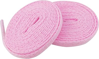 45 -inch colorful flat -colored flat laces for sneakers, sneakers and skates, suitable for all adults and children (pink), a pair, pink.. Great products, lower prices, fast delivery — DIAYTAR Nigeria has it all.