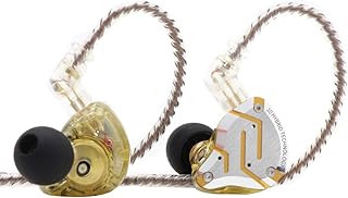 Linsol Kz ZS10 Pro 4BA+1DD Hi-Fi Ecouts in metal with stainless steel lid and detachable cable with 2 pins (with microphone, bright yellow).. DIAYTAR NIGERIA delivers affordability and convenience with every purchase, shipped within the week.