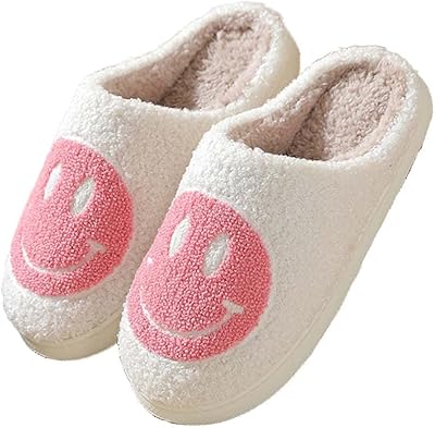 Fasaxedry Retro Smalling slippers for women, soft and comfortable slippers for women, padded to the design smiley design, fluffy to the men's men.. Experience the ultimate in shopping convenience with DIAYTAR NIGERIA's vast catalog and 5-8 day delivery.