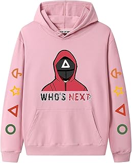 New dramatic television films Korean squid couple printed hooded sweatshirt relaxed sweater for men women (color: rose5, size: m).. Shop local, shop fast — DIAYTAR Nigeria delivers across the country.